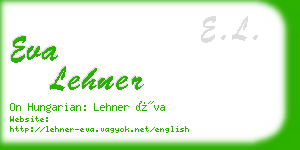 eva lehner business card